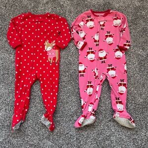 Red and Pink Kids One Piece Pajama Set